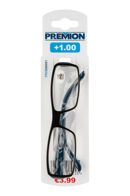 Premion - Reading Glasses - Black/Blue (Model 4)