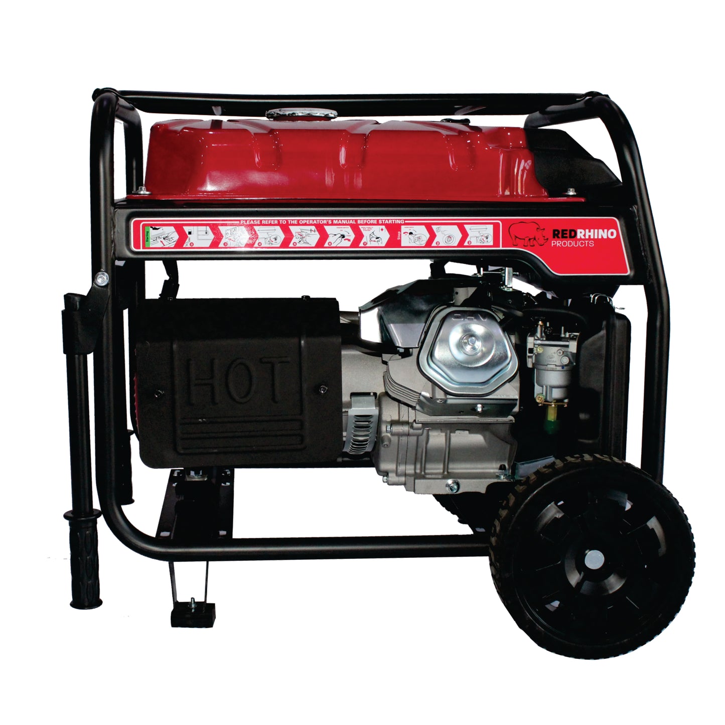 Red Rhino - 7.7kw Petrol Generator - 9.6KVA