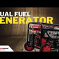 Red Rhino - 7.7kW Dual Fuel Generator - 9.6KVA