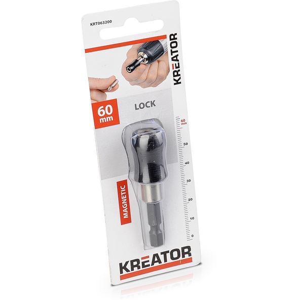 Kreator - Bit Holder with Lock - Magnetic - 60mm