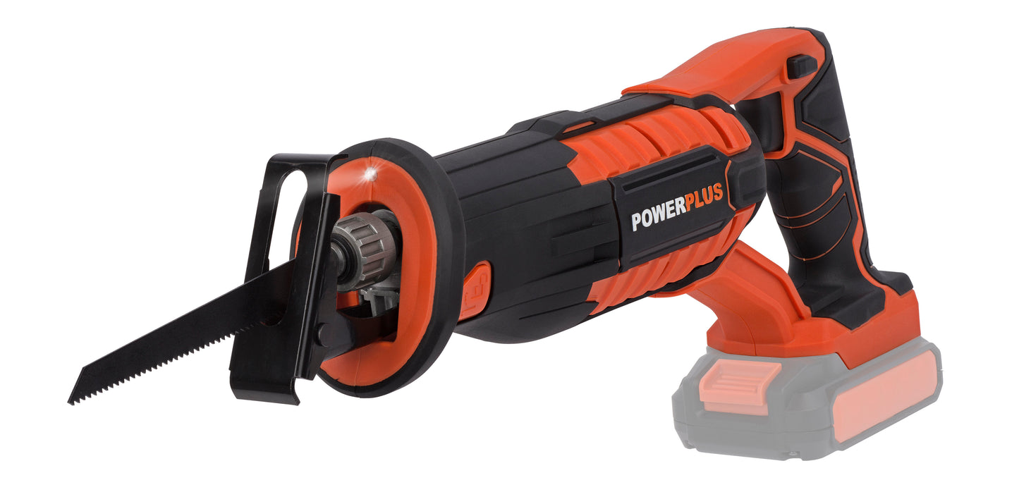 Dual Power - 20V Cordless Reciprocating Saw - Orange (unit only)