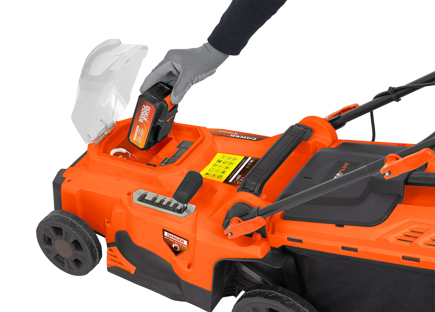 Dual Power - 40V Cordless Lawnmower Brushless - 370mm (unit only)