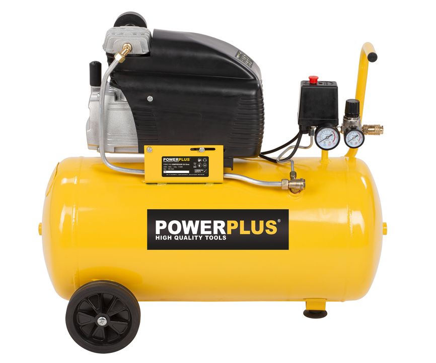 Power Plus - Air Compressor + Spray Kit - 50L