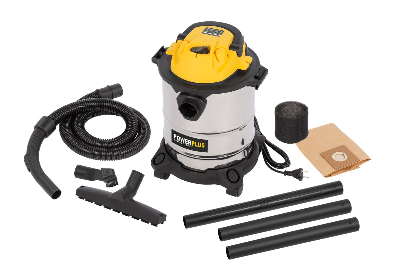 Power Plus - Vacuum Cleaner wet/dry 1000W - 15L