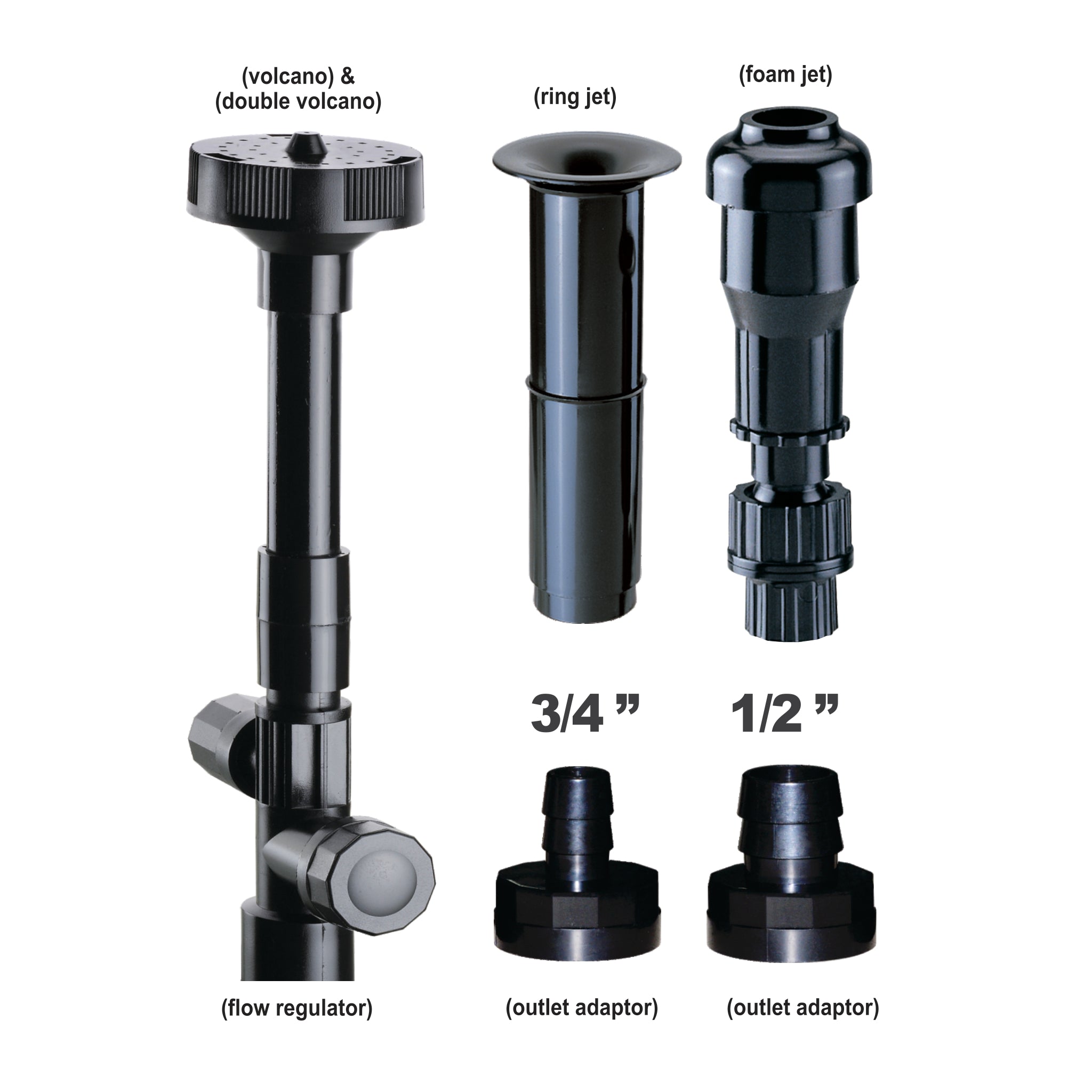 Waterfall Nozzle Kit (large) | Water Feature Pump | Pond Pump